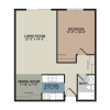 Floor plan: 1A - 1 Bedroom