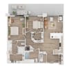 Floor plan: N