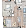 Floor plan: Two Bedroom Designer