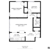 Floor plan: 2 Bed 1 Bath