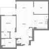Floor plan: 1B+Den.B