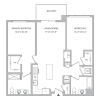 Floor plan: B06 - 2BR 2BA (1071 SF)