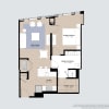 Floor plan: Alcove One Bedroom 06