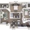 Floor plan: 2BR-1BA-1000sq-Var-2