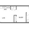 Floor plan: 1x1 D