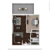 Floor plan: Medium 1 Bed 1 Bath
