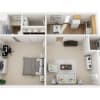 Floor plan: New 1 Bed 1 Bath - Beautiful Garden-Style Setting