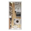 Floor plan: Apartment Type Sb with Murphy Bed
