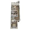 Floor plan: 1 Bedroom, 1 Bath 