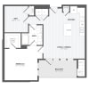 Floor plan: 1 Bed/1 Bath Den-A15
