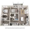 Floor plan: 2 Bed Oak