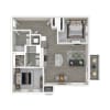 Floor plan: 2 Bed Building A & B Style 2
