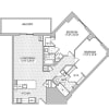 Floor plan: 2x2 Modernized