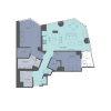 Floor plan: 2 Bedroom 11-Tower