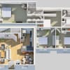 Floor plan: The New Thorton - Fully Renovated Three Bedroom Townhome
