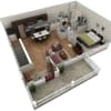 Floor plan: 1 BR Grand Overlook