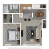 Floor plan: 1x1M