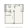 Floor plan: One Bedroom Walk-in Closet