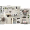 Floor plan: Two Bedroom B1B