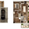 Floor plan: The Abilene Carriage Home