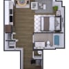 Floor plan: Studio- F