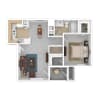 Floor plan: 1 Bedroom 1 Bathroom