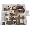 Floor plan: Julep Flats-B2