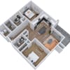 Floor plan: B2 Two Bedroom