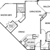 Floor plan: Amalfi Split Floorplan
