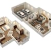 Floor plan: Huron Townhome