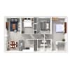 Floor plan: Three Bed Two Bath - Premier