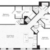 Floor plan: 2 BR 2F
