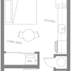 Floor plan: Studio A