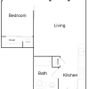 Floor plan: 1 Bedroom 1 Bathroom C5
