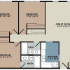 Floor plan: 3A - 3 Bedroom