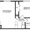 Floor plan: 1 Bedroom 1 Bathroom