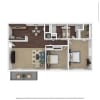 Floor plan: 2 X 2