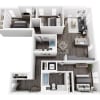 Floor plan: 3x2-3BDB 