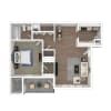 Floor plan: Birch - 1x1 Large Upgrade