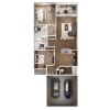 Floor plan: Isleworth 3 Screened Porch