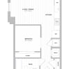 Floor plan: JR 1 Bed/1 Bath-JR1