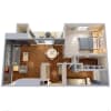 Floor plan: 1 Bedroom, 1 Bathroom, 721 SQFT
