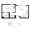 Floor plan: 1 Bedroom