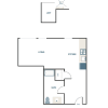Floor plan: Studio A1 + Loft