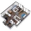 Floor plan: 1x1 - A3