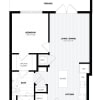 Floor plan: 1 Bed/1 Bath-C1.5 East