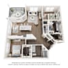 Floor plan: 2 Bed 2 Bath B2
