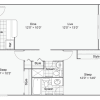 Floor plan: 2 Bed 2 Bath