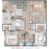 Floor plan: Three Bedroom Grand Overlook