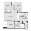 Floor plan: 3BR 2BA (1388 SF)
